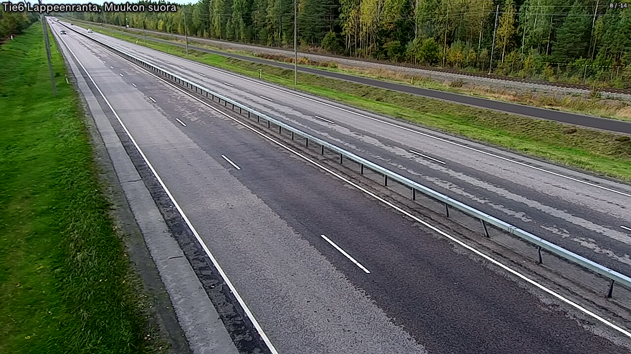 Weather Camera Image Tie 6 Villmanstrand, Muukko rakan, Lappeenranta, Etelä-Karjala