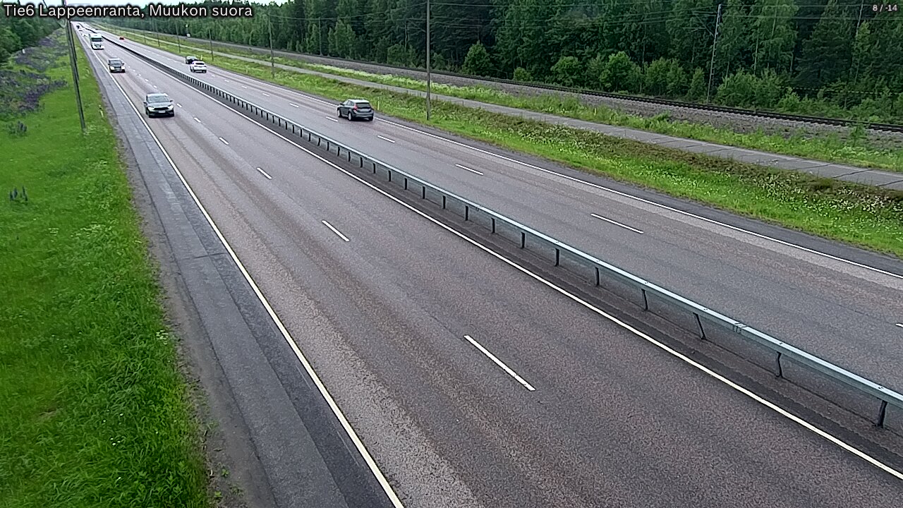 Kelikamerat Kuva Tie 6 Lappeenranta, Muukon suora, Lappeenranta, Etelä-Karjala