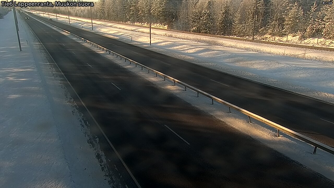 Weather Camera Image Tie 6 Villmanstrand, Muukko rakan, Lappeenranta, Etelä-Karjala