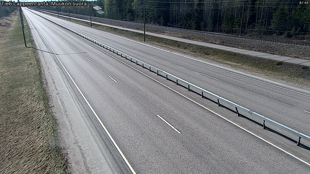 Weather Camera Image Tie 6 Villmanstrand, Muukko rakan, Lappeenranta, Etelä-Karjala