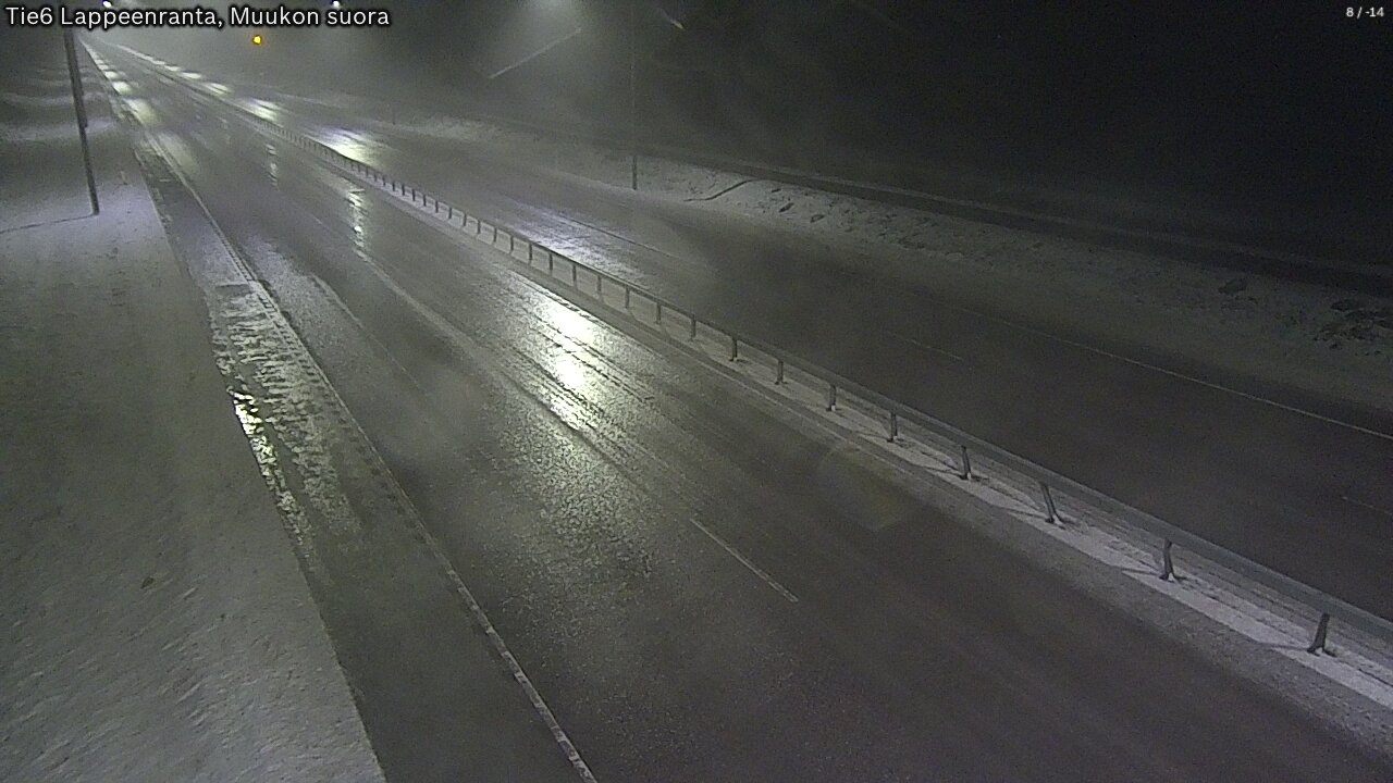 Weather Camera Image Road 6 Lappeenranta, Muukko straight, Lappeenranta, Etelä-Karjala