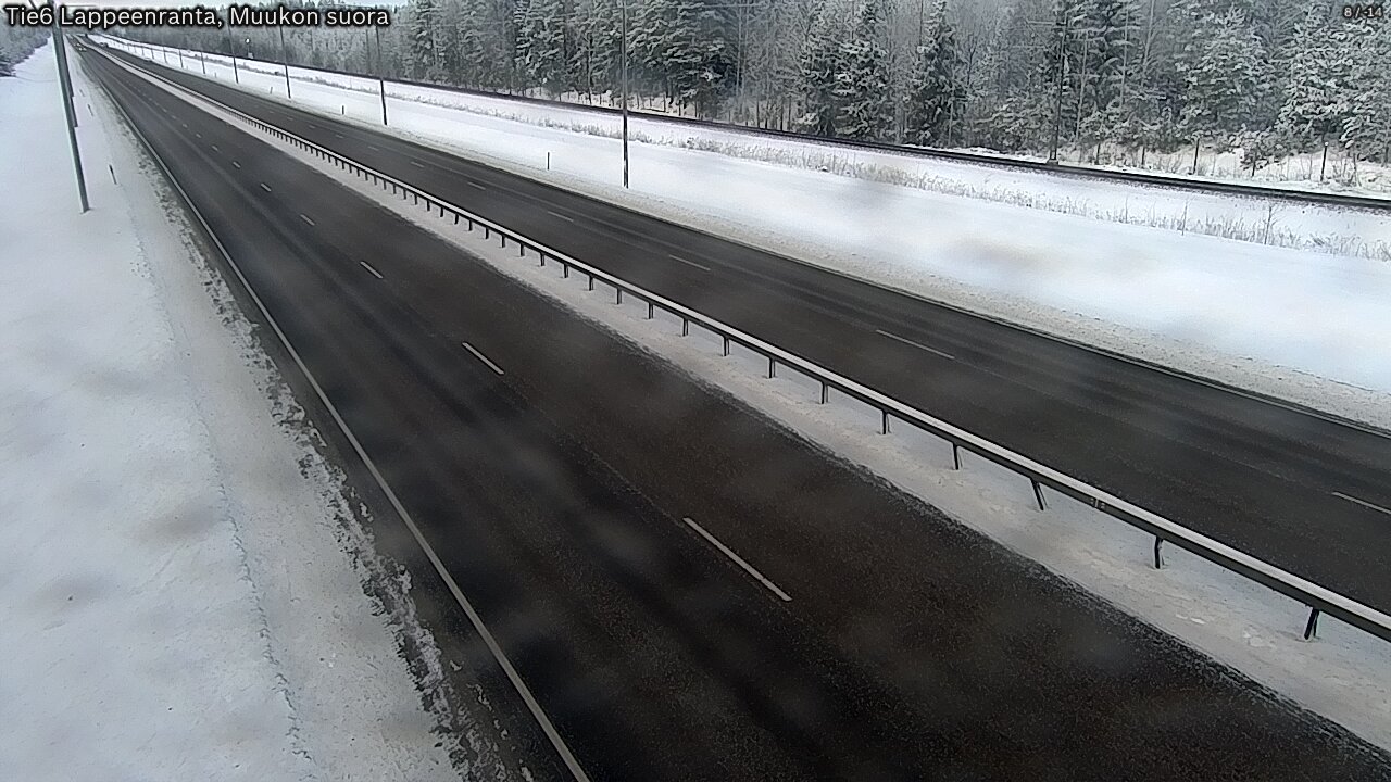 Weather Camera Image Tie 6 Villmanstrand, Muukko rakan, Lappeenranta, Etelä-Karjala