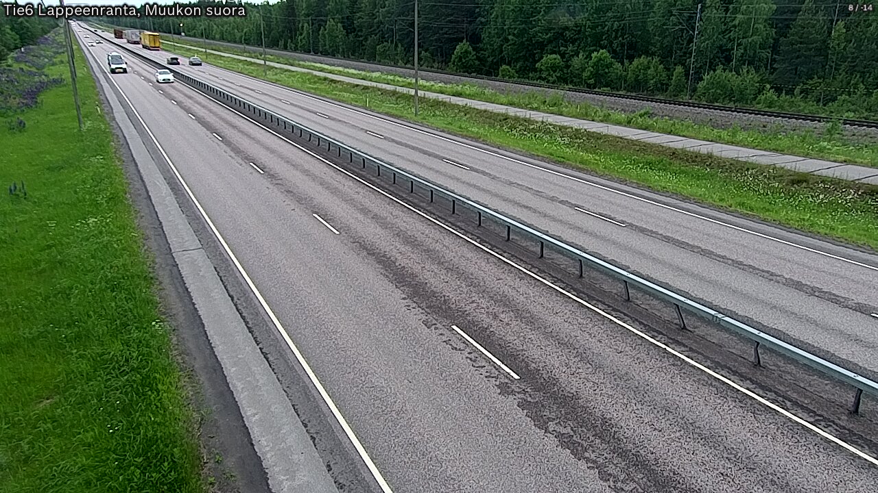 Weather Camera Image Tie 6 Villmanstrand, Muukko rakan, Lappeenranta, Etelä-Karjala
