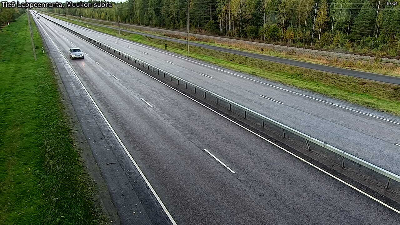 Weather Camera Image Tie 6 Villmanstrand, Muukko rakan, Lappeenranta, Etelä-Karjala