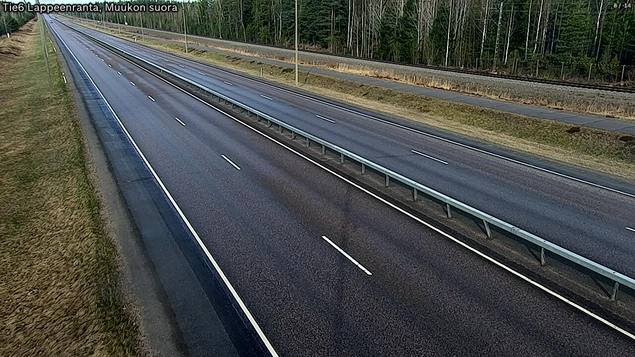 Weather Camera Image Tie 6 Villmanstrand, Muukko rakan, Lappeenranta, Etelä-Karjala