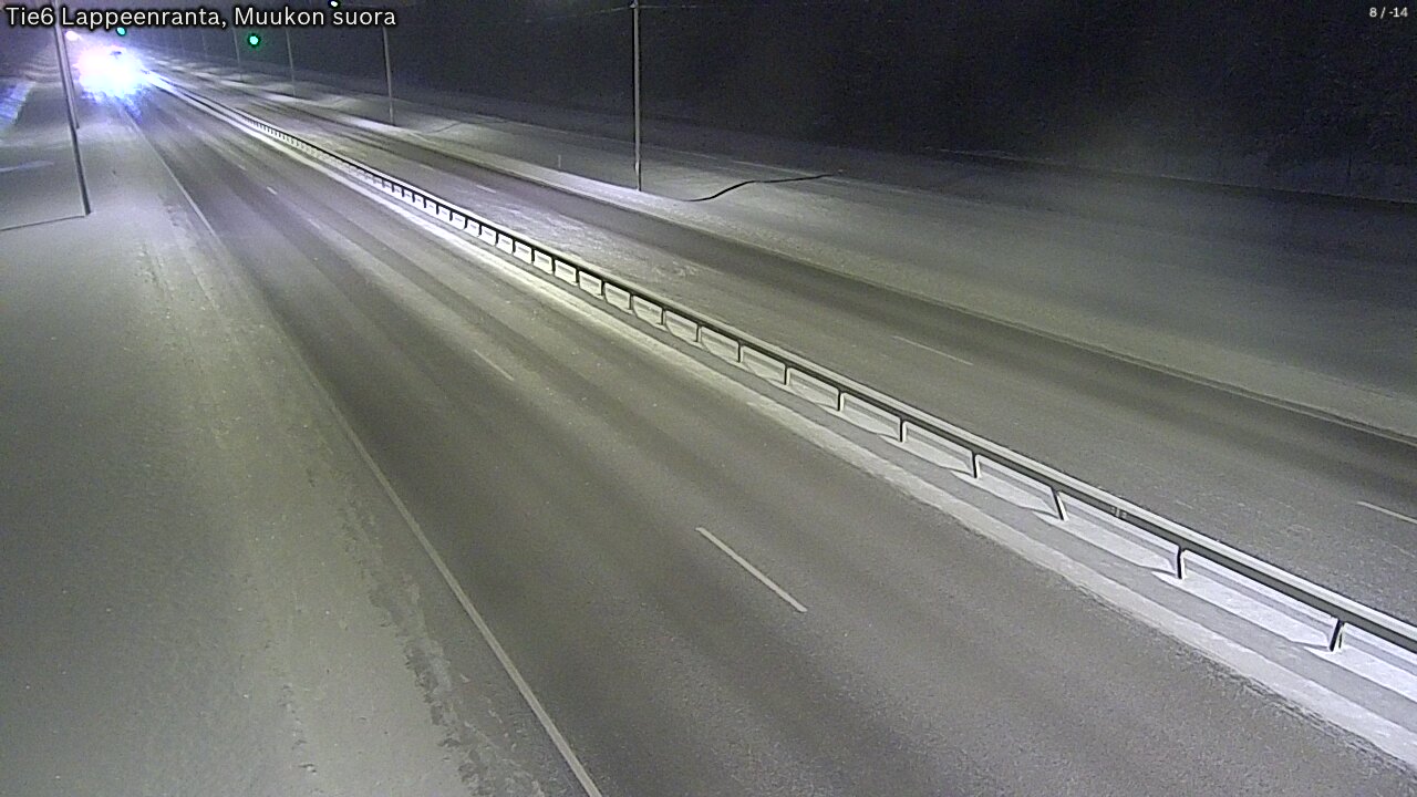 Weather Camera Image Road 6 Lappeenranta, Muukko straight, Lappeenranta, Etelä-Karjala
