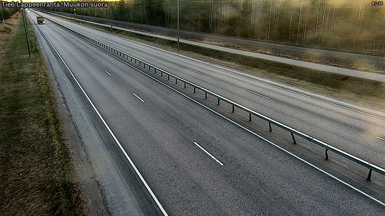 Weather Camera Image Tie 6 Villmanstrand, Muukko rakan, Lappeenranta, Etelä-Karjala