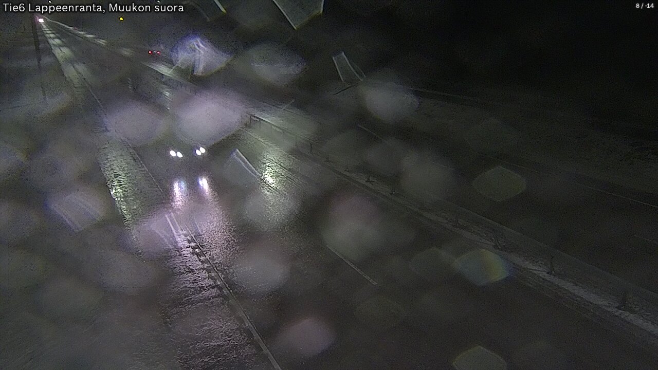 Weather Camera Image Road 6 Lappeenranta, Muukko straight, Lappeenranta, Etelä-Karjala