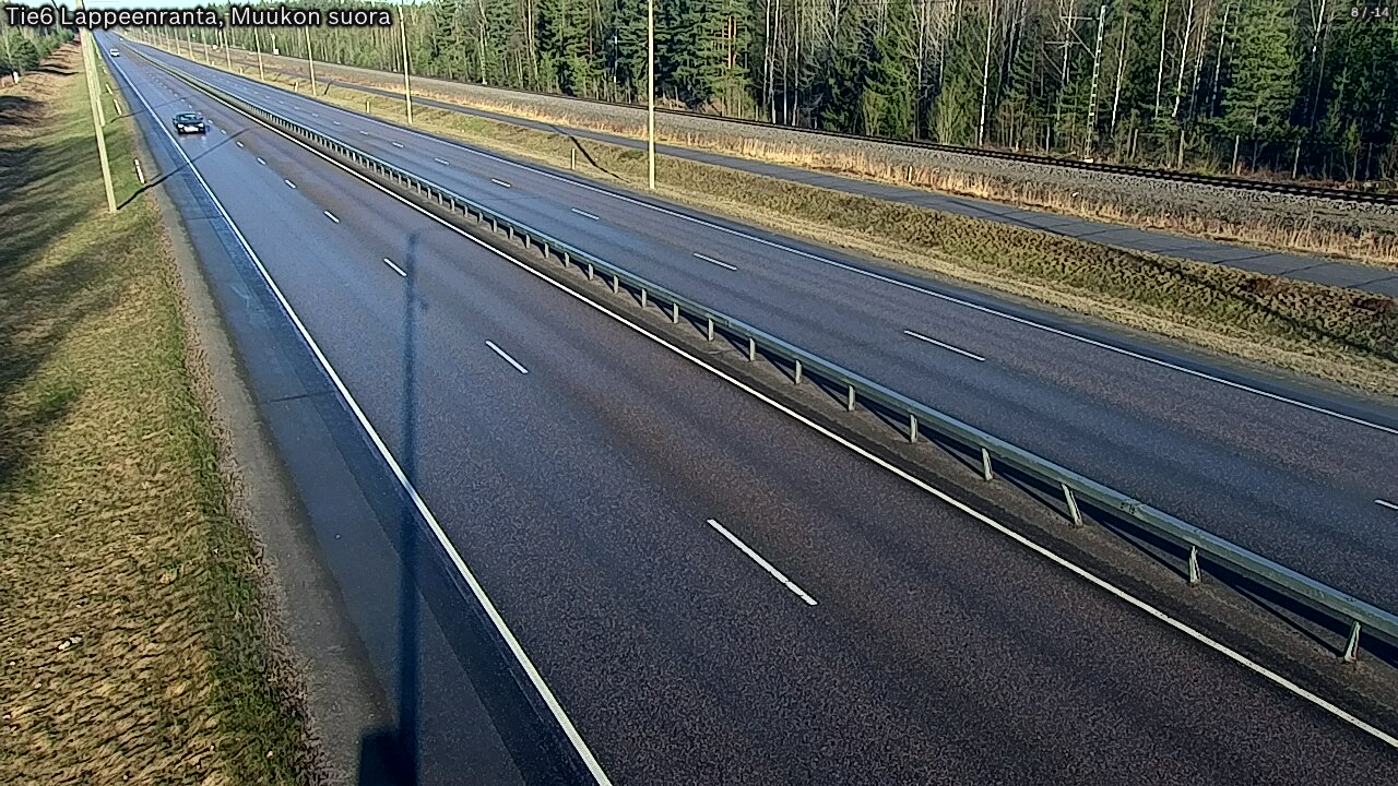 Weather Camera Image Tie 6 Villmanstrand, Muukko rakan, Lappeenranta, Etelä-Karjala