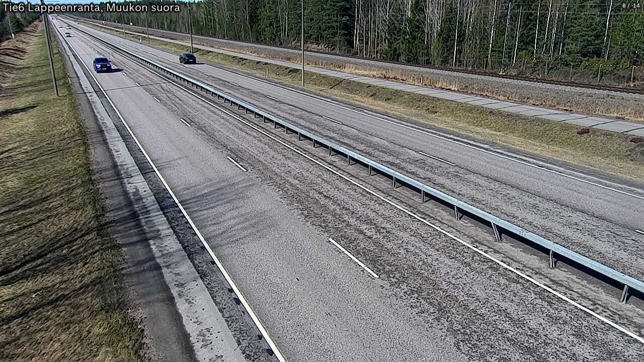 Weather Camera Image Tie 6 Villmanstrand, Muukko rakan, Lappeenranta, Etelä-Karjala