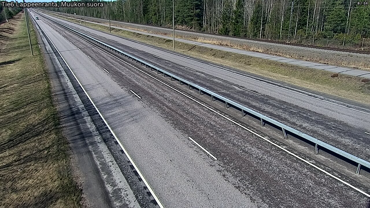 Weather Camera Image Tie 6 Villmanstrand, Muukko rakan, Lappeenranta, Etelä-Karjala