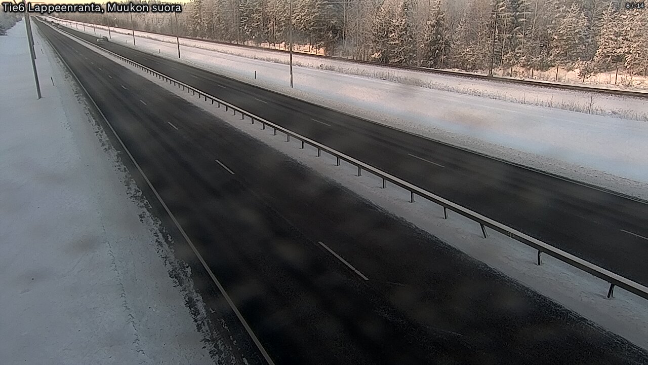 Weather Camera Image Tie 6 Villmanstrand, Muukko rakan, Lappeenranta, Etelä-Karjala