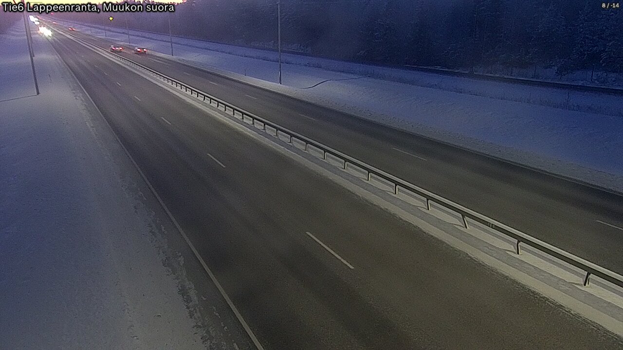 Weather Camera Image Tie 6 Villmanstrand, Muukko rakan, Lappeenranta, Etelä-Karjala