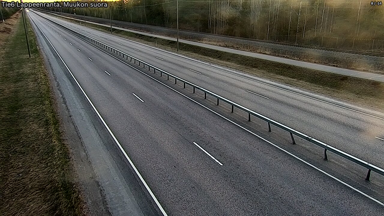 Weather Camera Image Tie 6 Villmanstrand, Muukko rakan, Lappeenranta, Etelä-Karjala