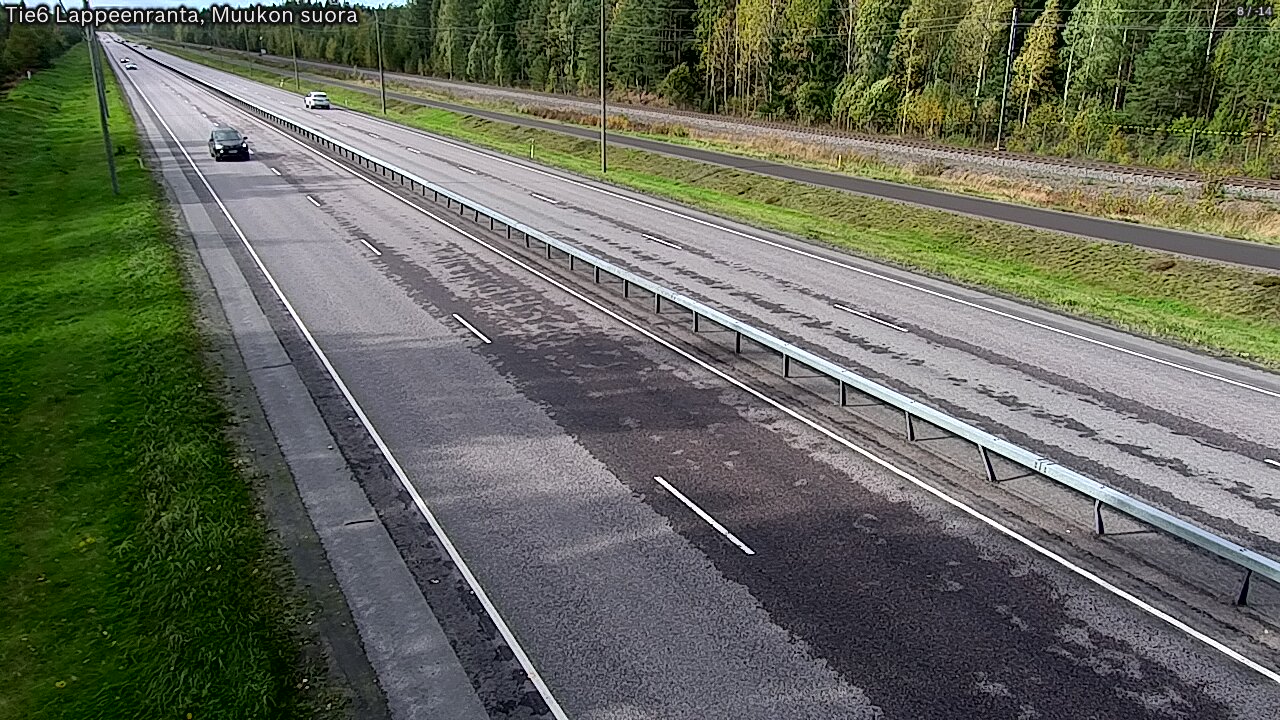 Weather Camera Image Tie 6 Villmanstrand, Muukko rakan, Lappeenranta, Etelä-Karjala