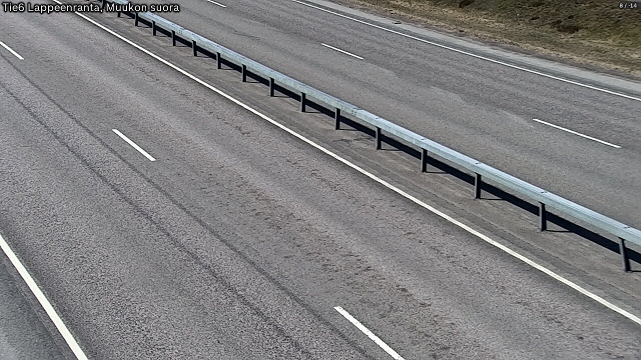 Weather Camera Image Tie 6 Villmanstrand, Muukko rakan, Lappeenranta, Etelä-Karjala