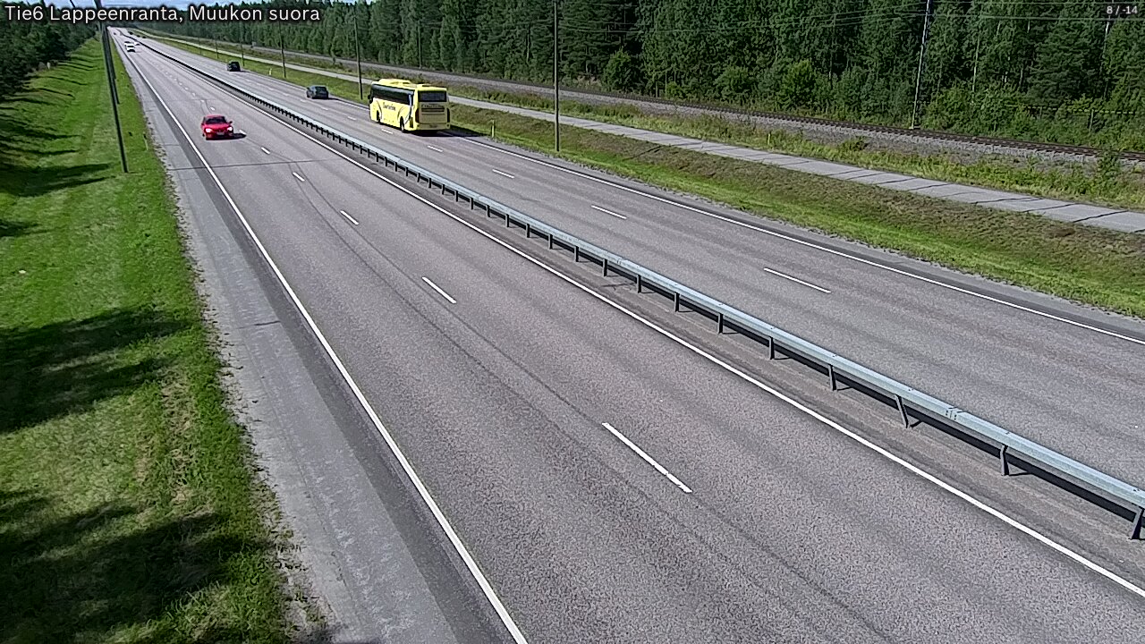 Kelikamerat Kuva Tie 6 Lappeenranta, Muukon suora, Lappeenranta, Etelä-Karjala