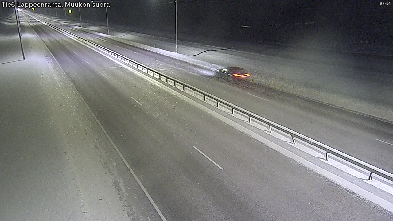 Weather Camera Image Road 6 Lappeenranta, Muukko straight, Lappeenranta, Etelä-Karjala