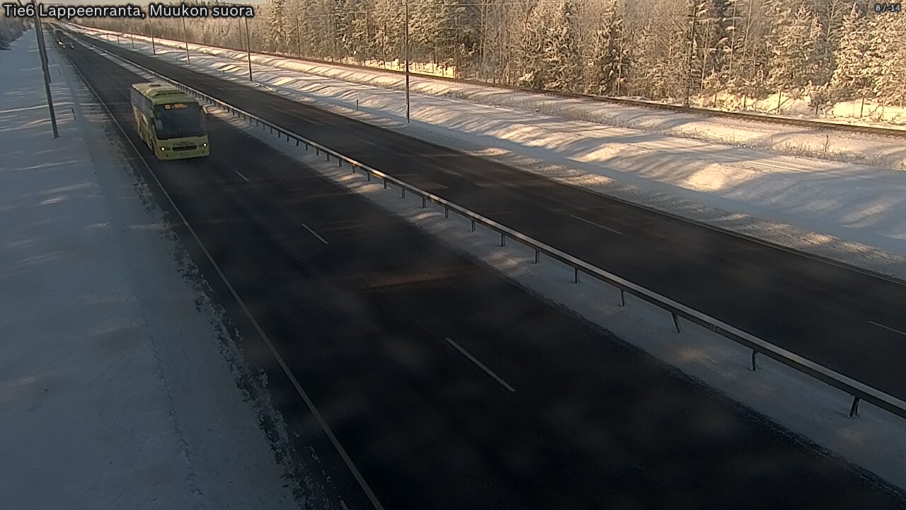 Weather Camera Image Tie 6 Villmanstrand, Muukko rakan, Lappeenranta, Etelä-Karjala