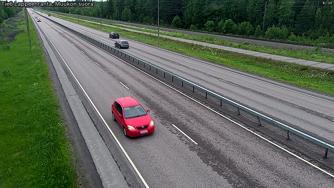 Weather Camera Image Tie 6 Villmanstrand, Muukko rakan, Lappeenranta, Etelä-Karjala