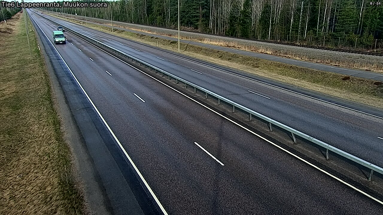Weather Camera Image Tie 6 Villmanstrand, Muukko rakan, Lappeenranta, Etelä-Karjala