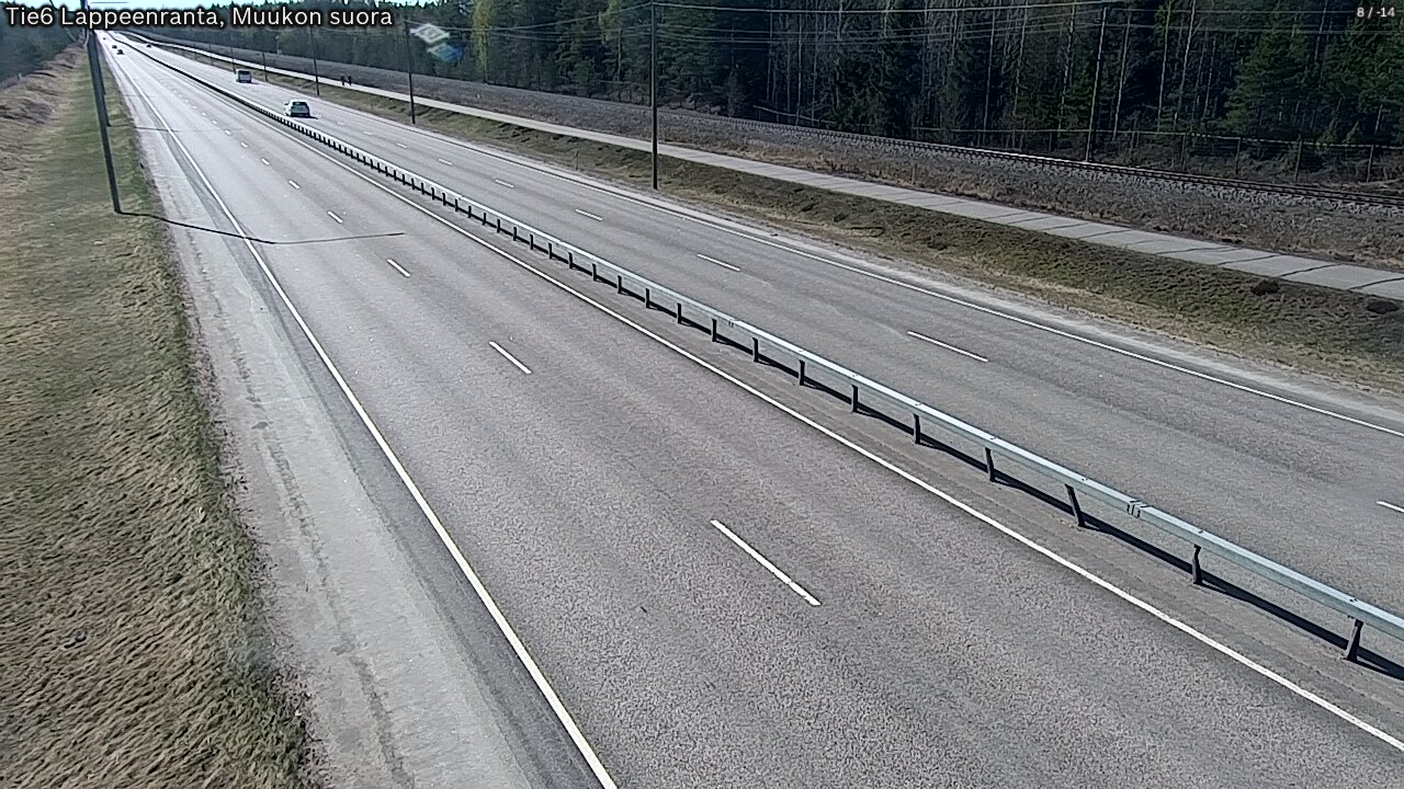 Weather Camera Image Tie 6 Villmanstrand, Muukko rakan, Lappeenranta, Etelä-Karjala