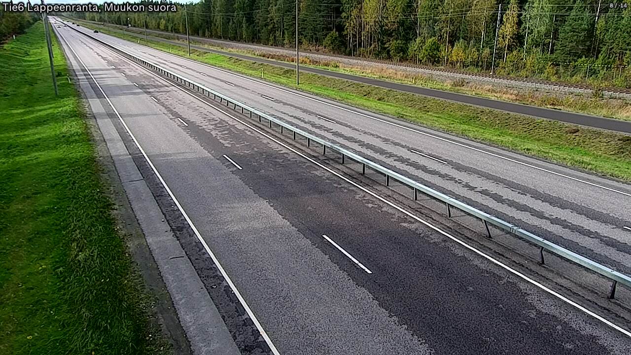 Weather Camera Image Tie 6 Villmanstrand, Muukko rakan, Lappeenranta, Etelä-Karjala