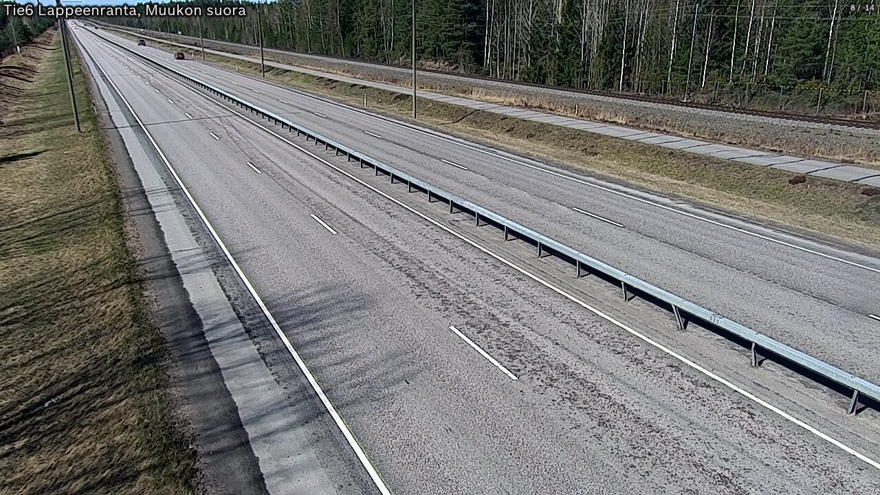 Weather Camera Image Tie 6 Villmanstrand, Muukko rakan, Lappeenranta, Etelä-Karjala