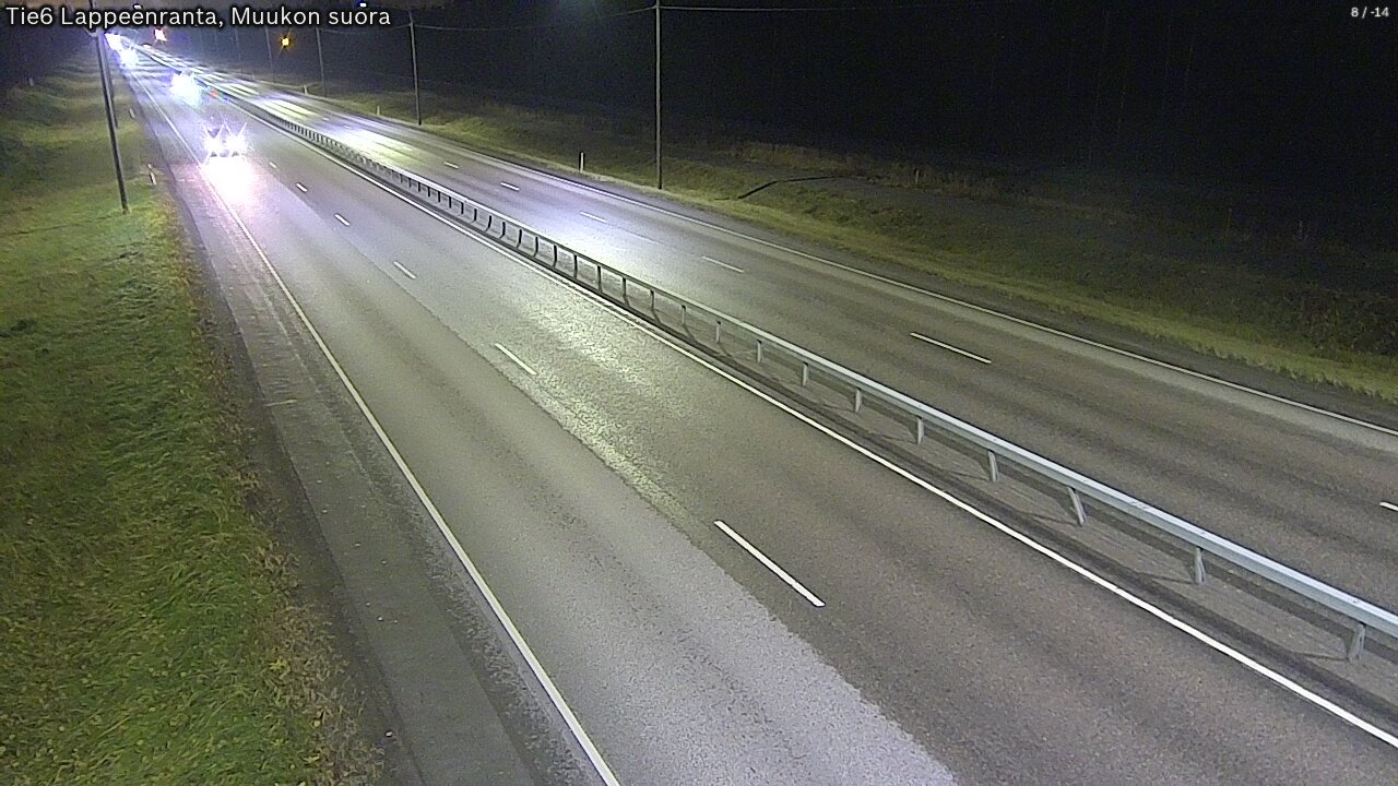 Weather Camera Image Tie 6 Villmanstrand, Muukko rakan, Lappeenranta, Etelä-Karjala