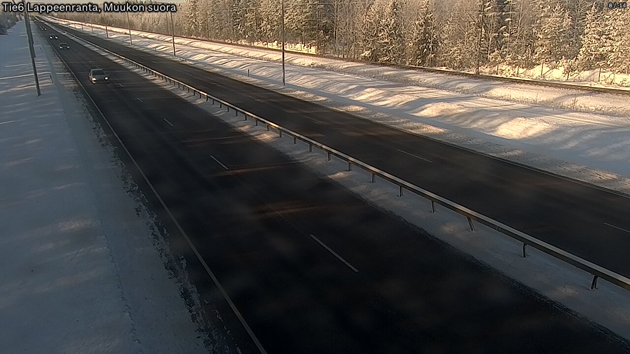 Weather Camera Image Tie 6 Villmanstrand, Muukko rakan, Lappeenranta, Etelä-Karjala