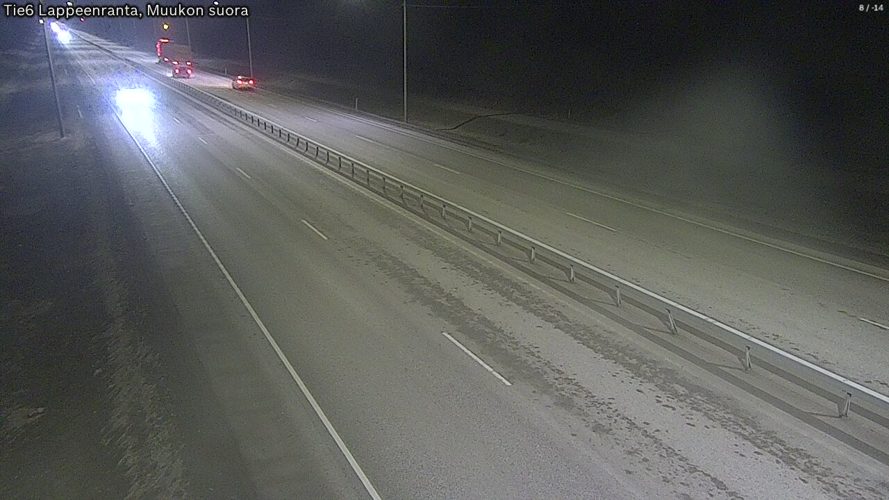 Weather Camera Image Road 6 Lappeenranta, Muukko straight, Lappeenranta, Etelä-Karjala