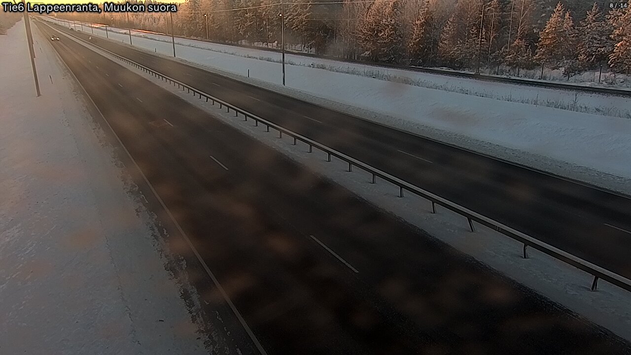 Weather Camera Image Tie 6 Villmanstrand, Muukko rakan, Lappeenranta, Etelä-Karjala