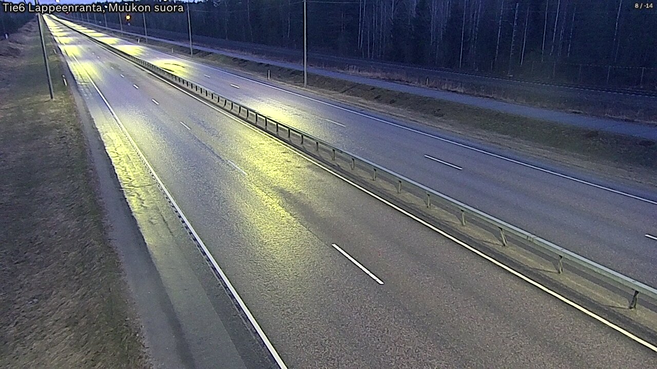 Weather Camera Image Tie 6 Villmanstrand, Muukko rakan, Lappeenranta, Etelä-Karjala