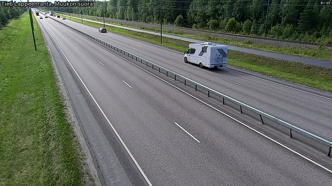 Kelikamerat Kuva Tie 6 Lappeenranta, Muukon suora, Lappeenranta, Etelä-Karjala