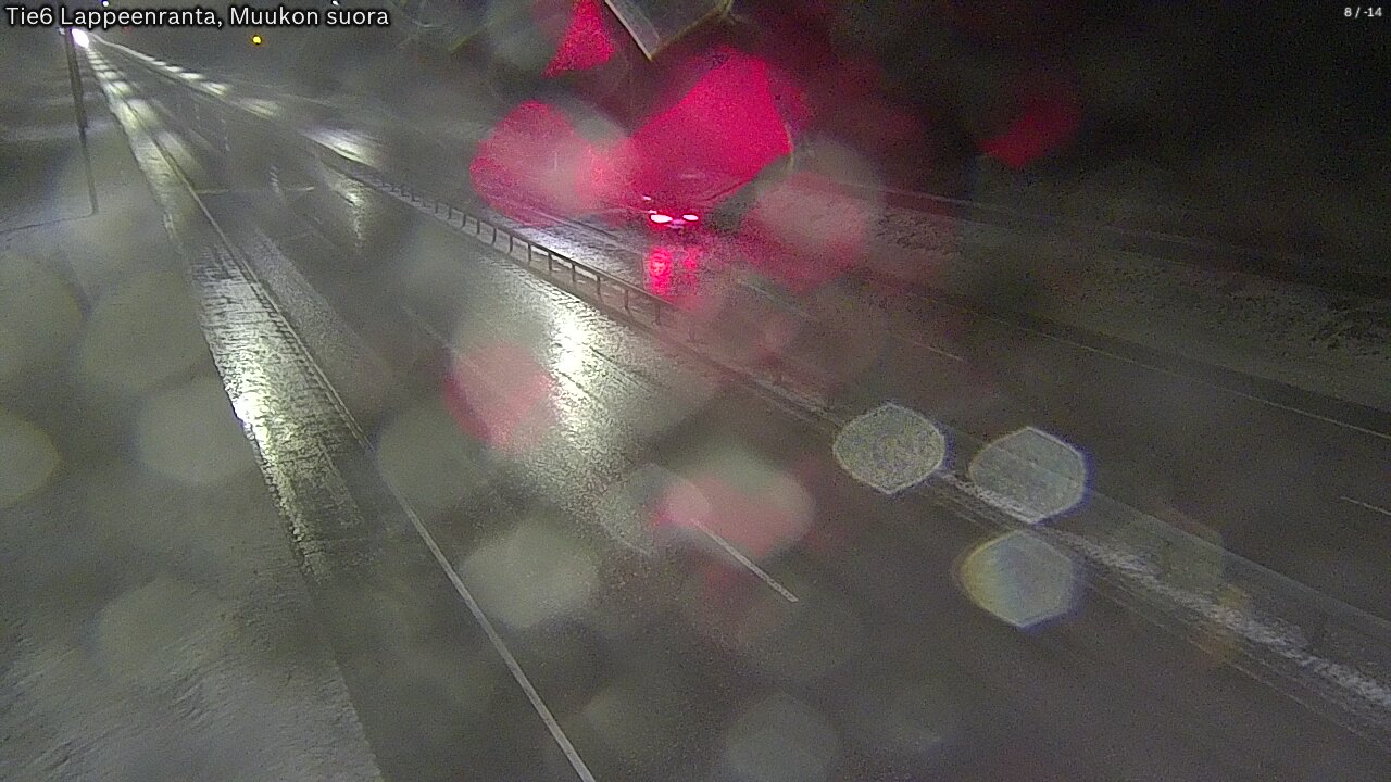 Weather Camera Image Road 6 Lappeenranta, Muukko straight, Lappeenranta, Etelä-Karjala