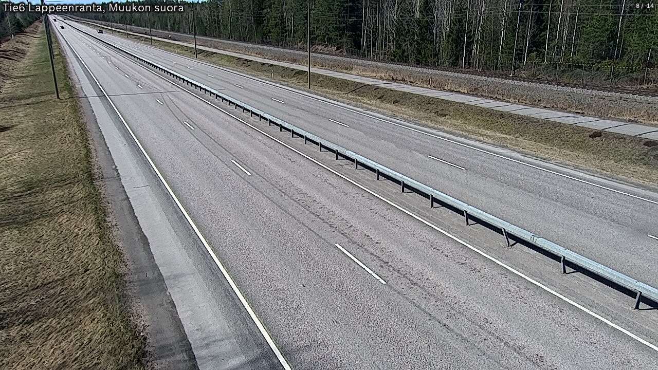 Weather Camera Image Tie 6 Villmanstrand, Muukko rakan, Lappeenranta, Etelä-Karjala