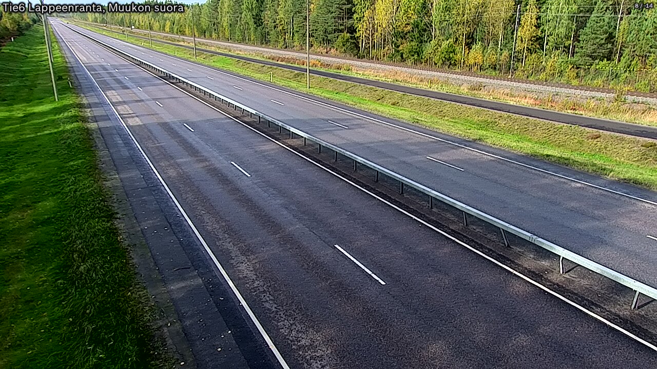 Weather Camera Image Tie 6 Villmanstrand, Muukko rakan, Lappeenranta, Etelä-Karjala