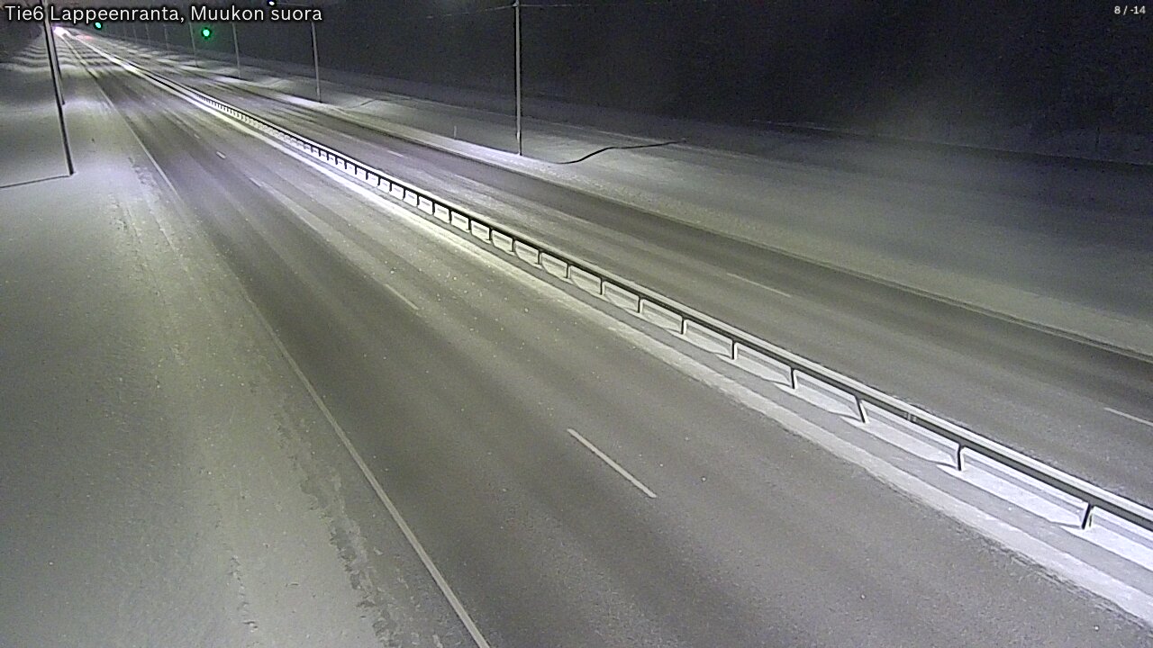 Weather Camera Image Road 6 Lappeenranta, Muukko straight, Lappeenranta, Etelä-Karjala