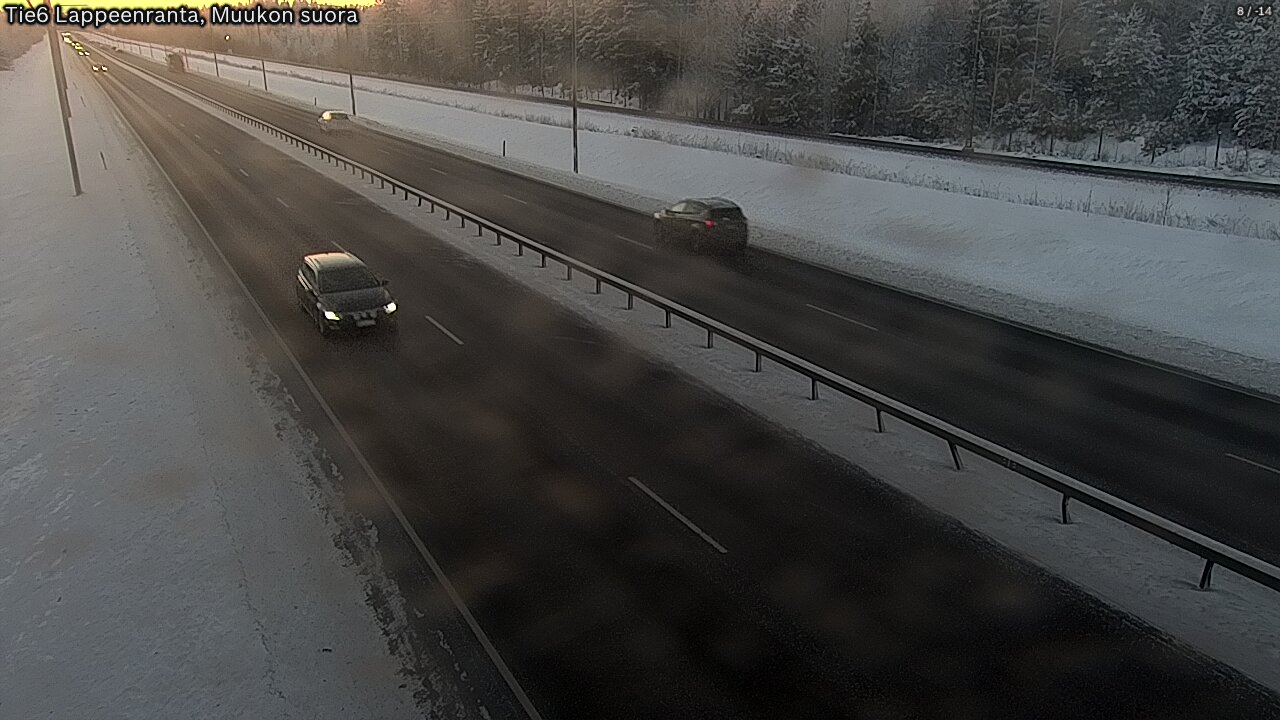 Weather Camera Image Tie 6 Villmanstrand, Muukko rakan, Lappeenranta, Etelä-Karjala