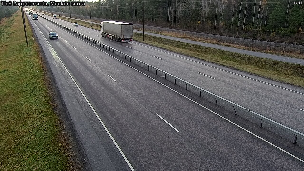 Kelikamerat Kuva Tie 6 Lappeenranta, Muukon suora, Lappeenranta, Etelä-Karjala