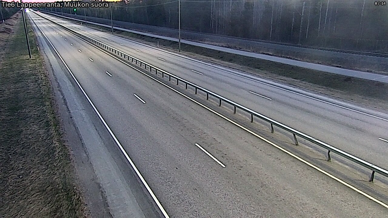 Weather Camera Image Tie 6 Villmanstrand, Muukko rakan, Lappeenranta, Etelä-Karjala