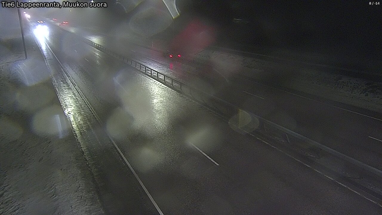 Weather Camera Image Road 6 Lappeenranta, Muukko straight, Lappeenranta, Etelä-Karjala