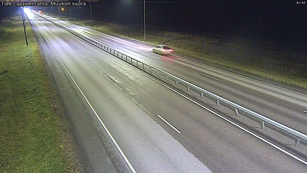 Weather Camera Image Road 6 Lappeenranta, Muukko straight, Lappeenranta, Etelä-Karjala