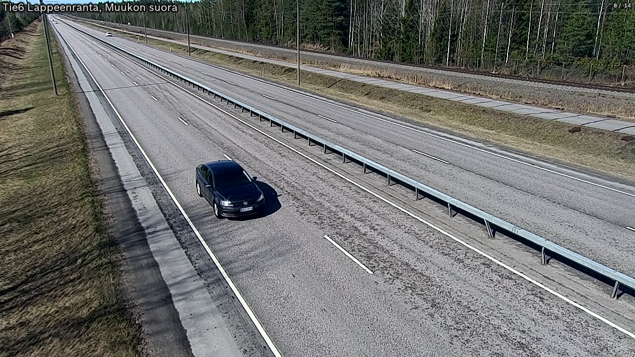 Weather Camera Image Tie 6 Villmanstrand, Muukko rakan, Lappeenranta, Etelä-Karjala