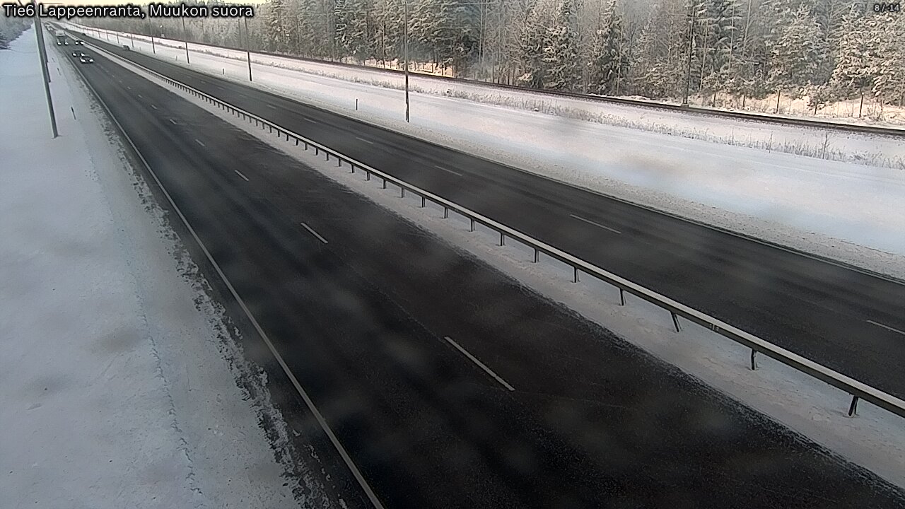 Weather Camera Image Tie 6 Villmanstrand, Muukko rakan, Lappeenranta, Etelä-Karjala
