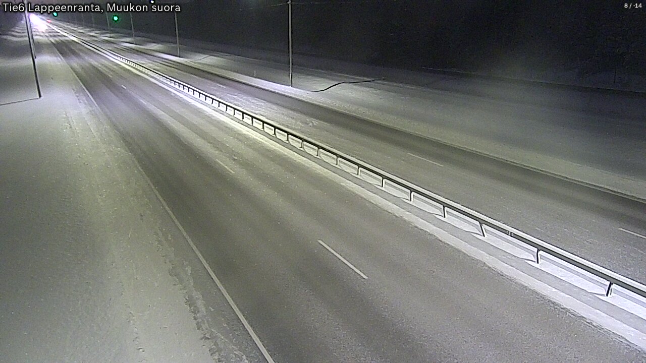 Weather Camera Image Road 6 Lappeenranta, Muukko straight, Lappeenranta, Etelä-Karjala