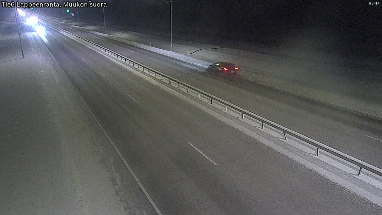 Weather Camera Image Tie 6 Villmanstrand, Muukko rakan, Lappeenranta, Etelä-Karjala