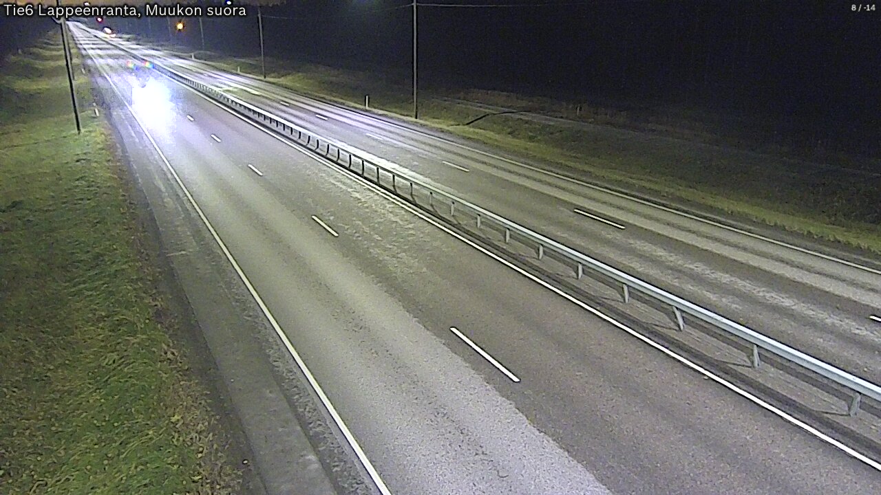 Weather Camera Image Road 6 Lappeenranta, Muukko straight, Lappeenranta, Etelä-Karjala