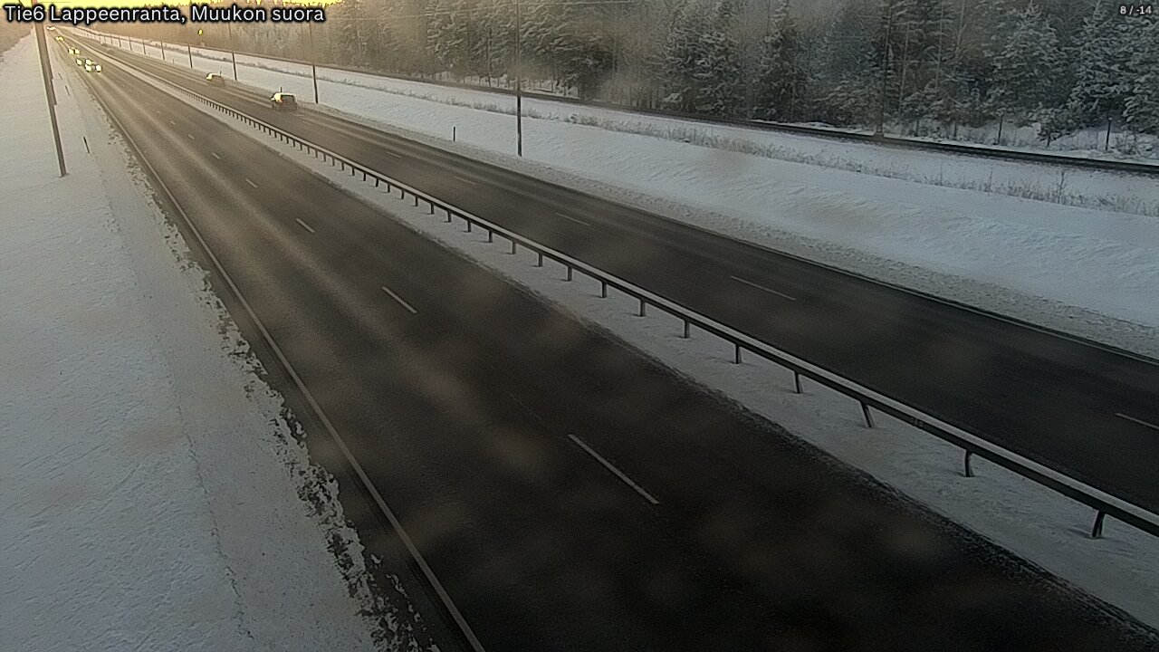 Kelikamerat Kuva Tie 6 Lappeenranta, Muukon suora, Lappeenranta, Etelä-Karjala