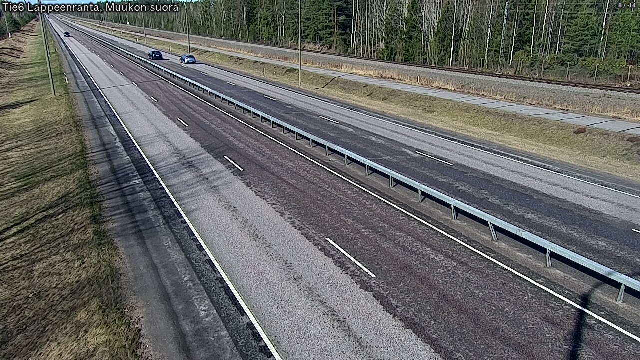 Weather Camera Image Tie 6 Villmanstrand, Muukko rakan, Lappeenranta, Etelä-Karjala